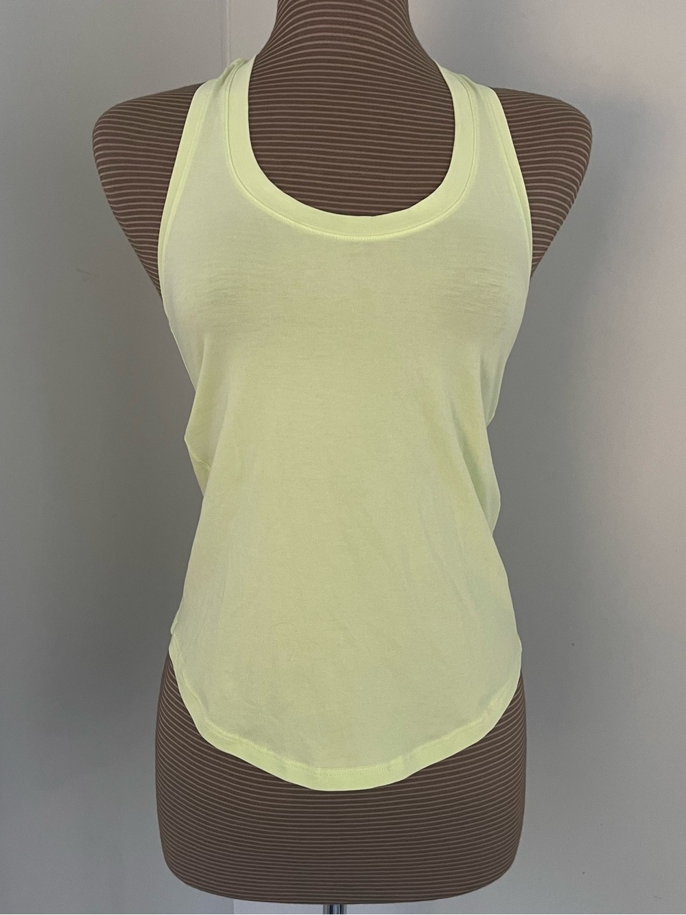Lululemon Light Yellow Racerback Tank Top - Womens